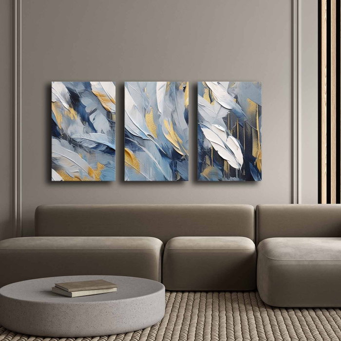 Wallity 3P4570GSC-015 Conjunto de 3 Lienzos Decorativos Multicolor Wallity 3P4570GSC-015 Conjunto de 3 Lienzos Decorativos Multicolor